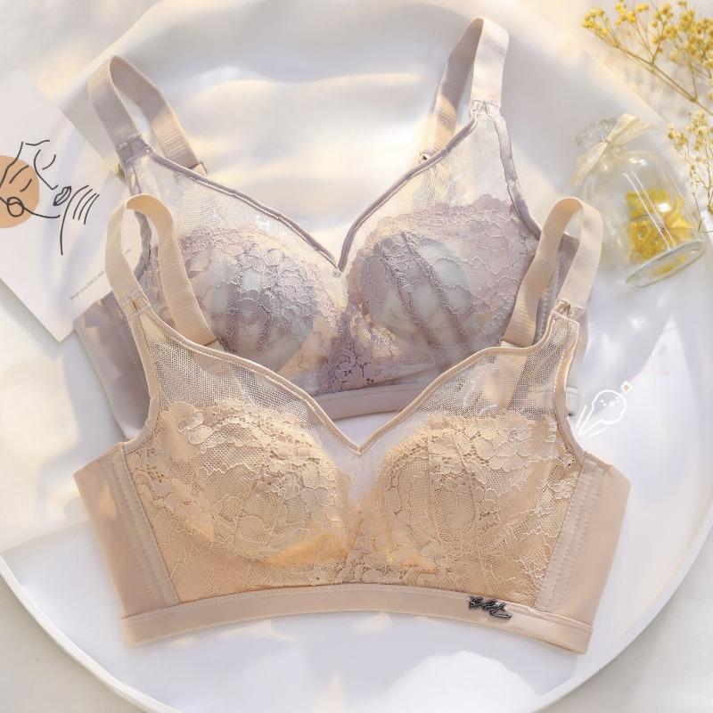 Summer Thin Section of The Bra Underwear Gathered Up To Collect Side Breasts Anti-sagging Bra