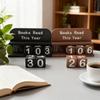 1 Stück Bücher Gelesen Dieses Jahr Zähl-Ornament Heim-Büro Schreibtisch-Dekoration Buch Lese-Tracker Desktop-Dekoration