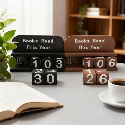 1pcs Books Read This Year Counting Ornament Home Office Desk Decor Book Reading Tracker Desktop Decoration