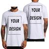 Camiseta Personalizada para Homens Design Eu Amo Seu Próprio Logo Texto Foto Grátis Ambos os Lados Tamanho UE Algodão Camiseta Personalizada