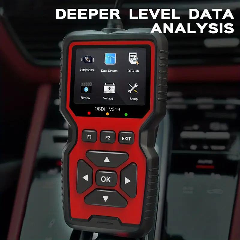 Obd2 Scanner Live Data V519 Outil de lecture de code de diagnostic mécanique professionnel Lecteur de code d'erreur clair Scanner automobile