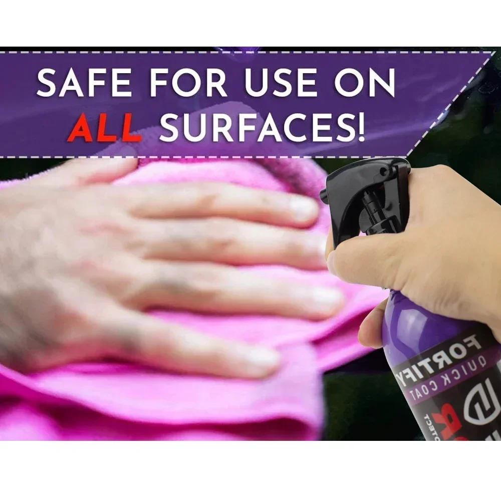 236ml Auto 3 In 1 Hydrophobic Quick Coat Ceramic Coating Car Polish Waterless Car Wash Shine Polymer Sealent Car Wax Spray Coat