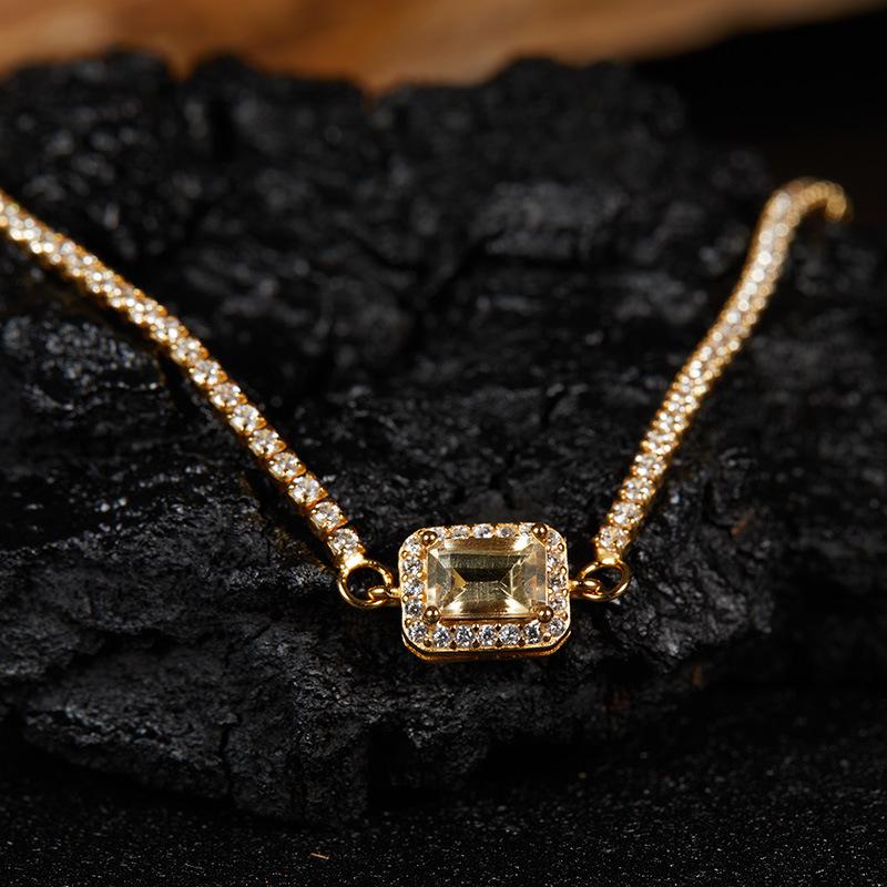 S925 Sterling Silver Natural Colored Treasure, Sugar Cube Stud Earrings, Ear Jewelry Gifts, Light Luxury, Elegant Niche Temperament, High-End Earrings