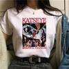 Womens Katseye Print Casual T Shirt Gothic Y2k Tshirt Women Korean Style Graphic Tee Tops Crew Neck Short Sleeve Tshirt Clothes
