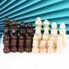 32 Pcs Wooden Chess Pieces Tournament Wood Chessmen International Chess Figures
