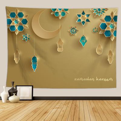 Ramadan Festival Gobeläng Vägghängande dekoration Utomhus picknickmatta bordsduk