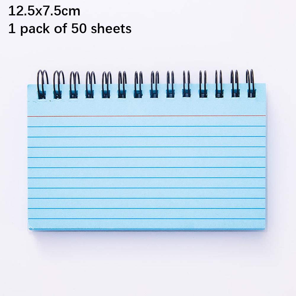 Index Cards with Ring 3x5 Inches 50-250 Sheets Notecards Spiral Flash Cards for Studying Nursing School Office Taking to Do List