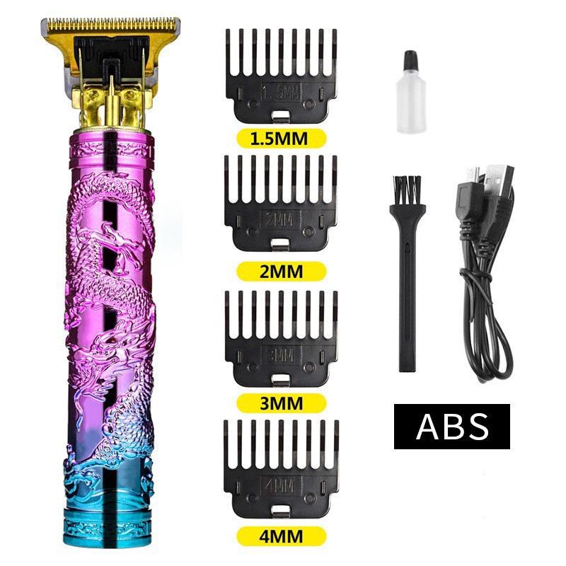 Professional Electric Hair Clipper for Barbers & Home: Precision Carving, Slicked Back Styles, Bald Head Trim.