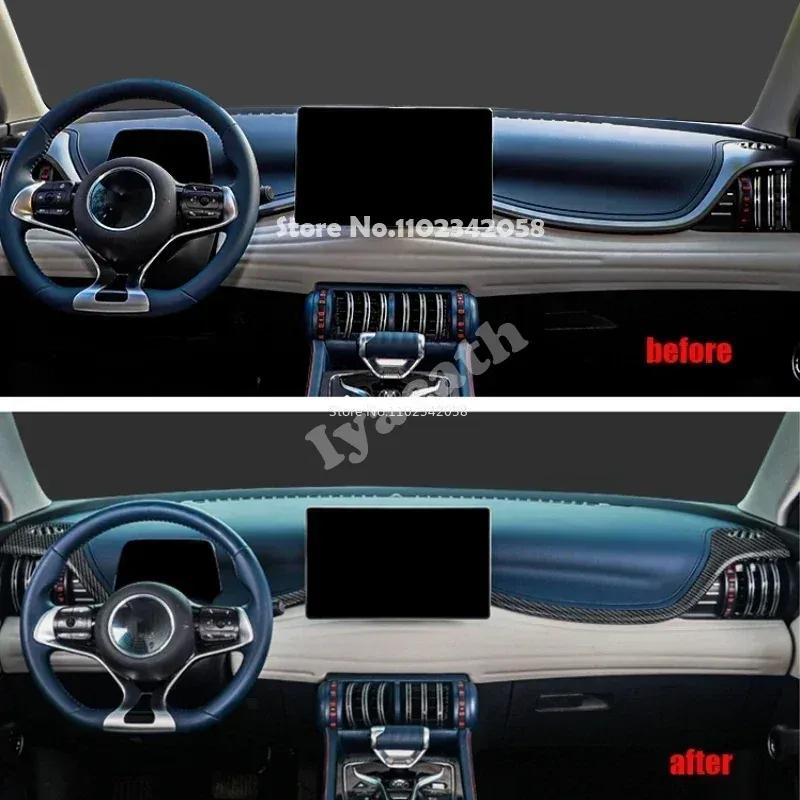 L/RHD For BYD ATTO 3 YUAN PLUS ABS front dashboard side air condition outlet cover Center Console panle Cover Sticker