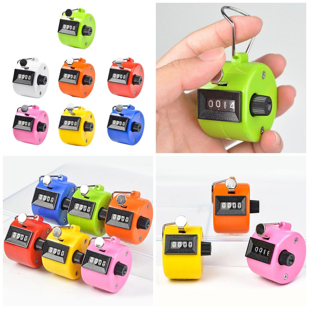 Handheld Tally Counter Ruční mechanické počítadla Clickers 4místné číslo Counter Clicker Pitch Counter pro koučování golfu