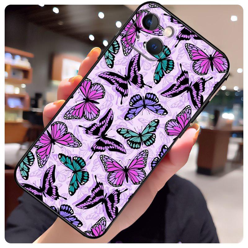 Luxury Butterfly Case For iPhone 16 Pro Max 14 13 12 11 15 17 Pro Max mini 15 16 Plus 16e 17 Air Phone Cover