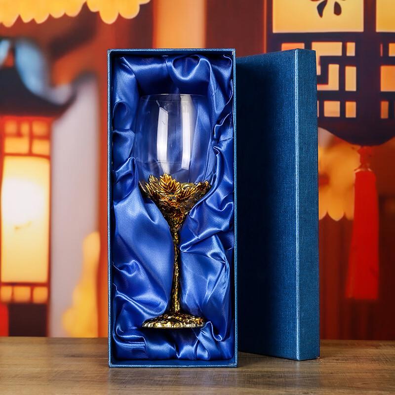 

Shangqi European Enamel Crystal Red Wine Glass