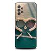 Sport Badminton Cool Phone Case For Samsung S 25,24,23,22,30,21,10,9,Ultra,Plus,Lite,FE,4,5G Black Soft Case