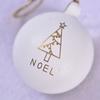 3Pcs 6cm Wooden Christmas Balls Shatterproof Reusable Christmas Hanging Balls Decorative Xmas Tree Ornaments Gifts
