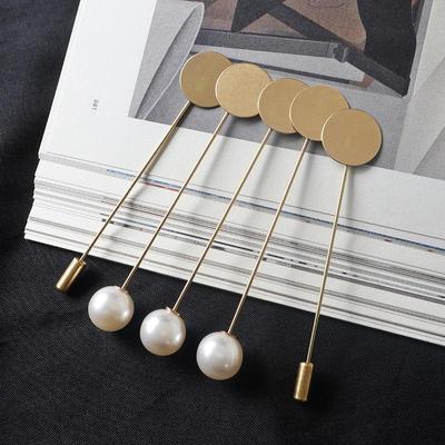 Spilla in Acciaio Kit Gioielli Fai da Te con Spilli Dritti di Perla