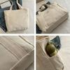 Large Capacity Canvas Tote Bags for Work Commuting Carrying Bag College Style Student Outfit Book Shoulder Bag Shopping Bag