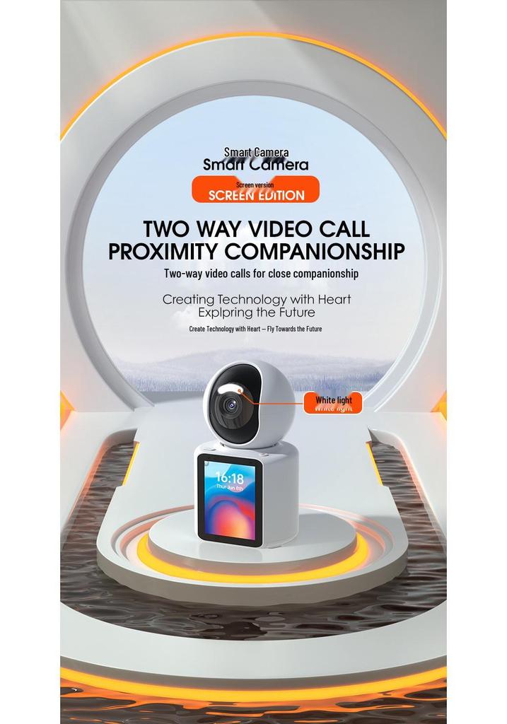 Smart Baby Monitor with Screen: Cross-Border Two-Way Video & One-Key Call