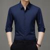Autumn Men's Long-sleeved Shirt High-end Middle-aged and Young Men's Clothing Casual and Comfortable Dad Clothing