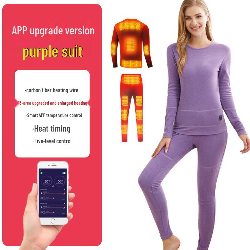 Winter Graphen USB Beheiztes Unterwäsche-Set für Herren & Damen: Intelligente elektrische Wärmekleidung