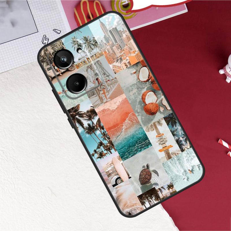 Beach Vibes For Realme C75 C71 C55 C53 C67 C61 C33 C63 C51 C65 GT7 15 Pro 10 11 12 13 14 Pro Plus Case
