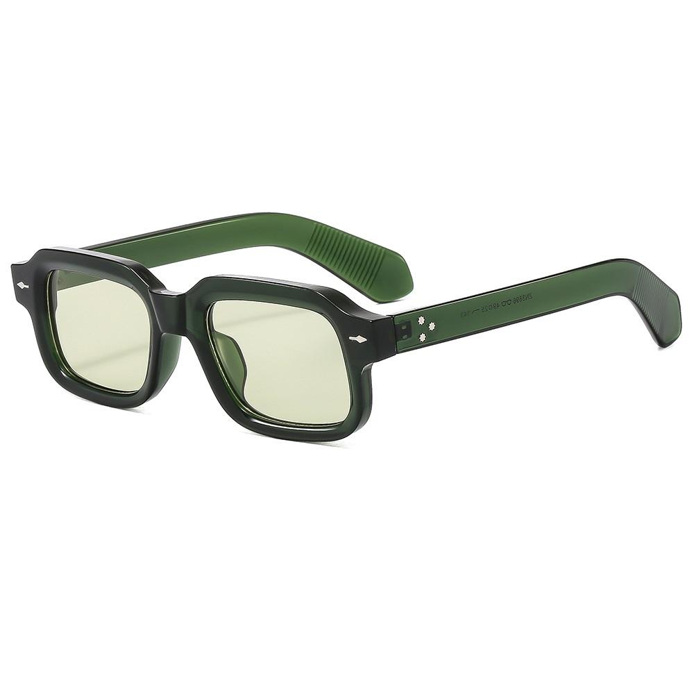 

Women Square Sunglasses Men Transparent Sun Glasses Travel Holiday Shades Vintage Retro UV400 Lunette Soleil Femme Gafas De Sol as picture