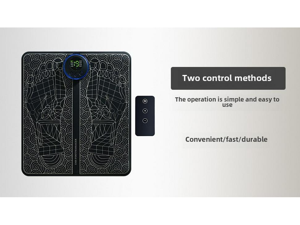 Wiederaufladbares EMS Fußtherapie-Massagegerät - Tragbares Mikrostrom-Impulspad