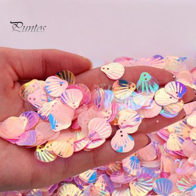 Schelp pailletten veelkleurige decoratieve draagbare ovale hologram zeemeermin paillette pailletten dagelijks gebruik