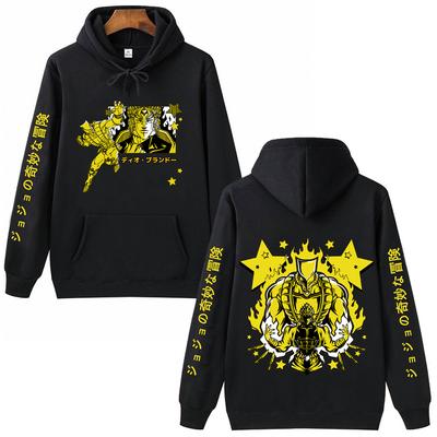 Cool Men/Women Japanese Hot Anime Hoodie Jojo Bizarre Adventure Casual Loose Unisex Fashion Sweatshirt