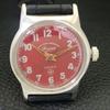 HAND-WINDING VINTAGE WEST END WATCH CO SWISS BOY RED DIAL WATCH a703798-1