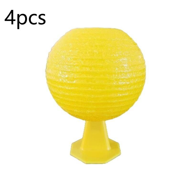 Fruit Fly Sticky Traps 4/8 Pcs Safe for Pets Kids Easy to Use Gnat Catcher for Orchard Farm Garden Kitchen
