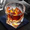 280ml/290ml Crystal Glass Creative Rotating Whiskey Ice Patterned Cocktail Glass Bar Beer Cup