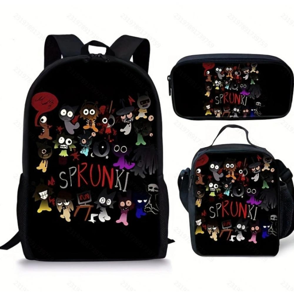 Rhythm Box Peripheral Elementary School Bag Large Capacity Starry Sky Backpack Three-piece Set
