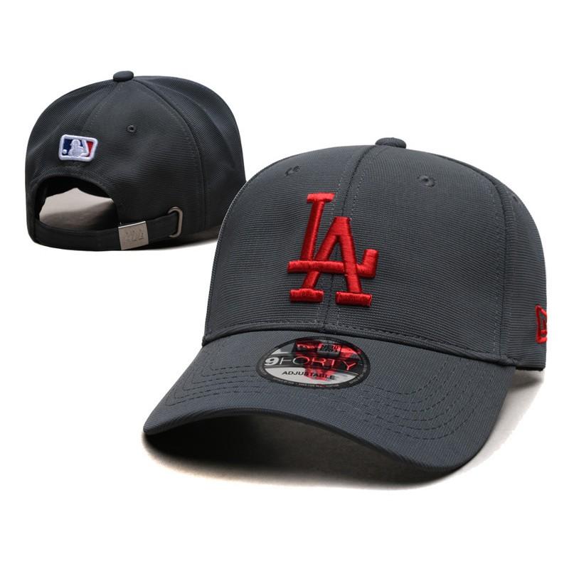 Berretto da Baseball Lettera LA Visiera Curva Regolabile Cotone Lino Cappello da Papà Uomo Donna Sport all'Aperto