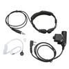 Throat Microphone Headset Telescopic 2 Way Radio Earpiece with U94 PTT for Baofeng UV 5R BF 888S BF