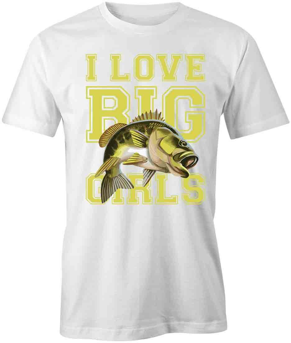 LOVE BIG GIRLS TShirt Tee Short-Sleeved Cotton CLOTHING FISHING S1WCA81 XXL
