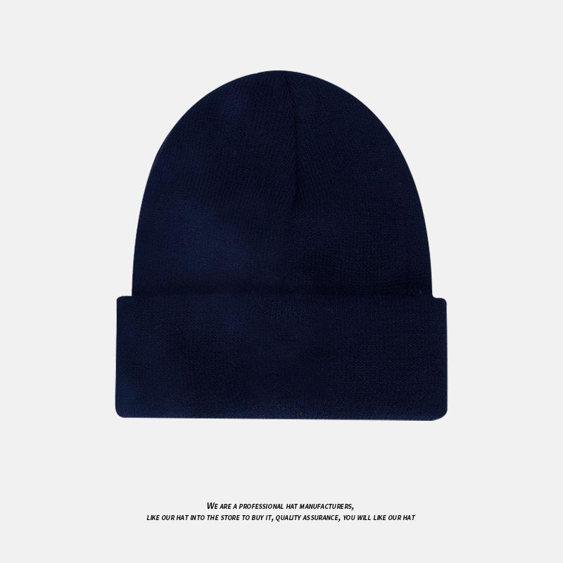 Autumn and Winter Fashion Versatile Ear Protection Large Head Circumference Cold Hat Men's Japanese Solid Color Warm Baotou Woolen Hat