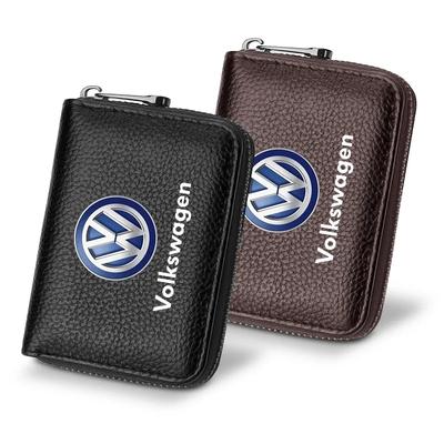 Pro Volkswagen VW Kožený Pánský Penál na Řidičský Průkaz, Občanský Průkaz, Platební Karty Styling Auta Pro Volkswagen Golf-5 6 7 Bora MK4 MK6