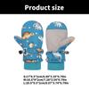 Spritzfeste Fäustlinge Kinderhandschuhe Winddicht Kinder Winter Warm Schneehandschuhe Bedruckt Cartoon Dinosaurier Verdicken Thermofäustlinge