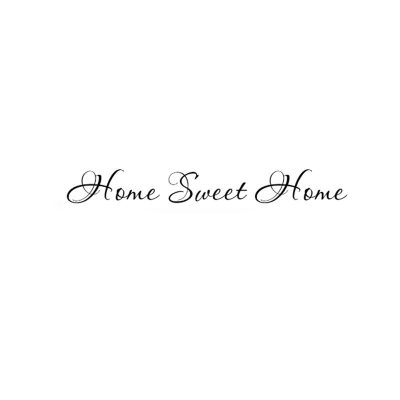 Adesivi Murali Citazione Sweet Home Scritte in Vinile Rimovibili Parole Per Porta d'Ingresso o Adesivi Murali Decorazione Murale Ingresso Casa