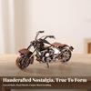 Retro Model Motocykla Figurka Przemysłowego Motocykla Rękodzieło na Półkę