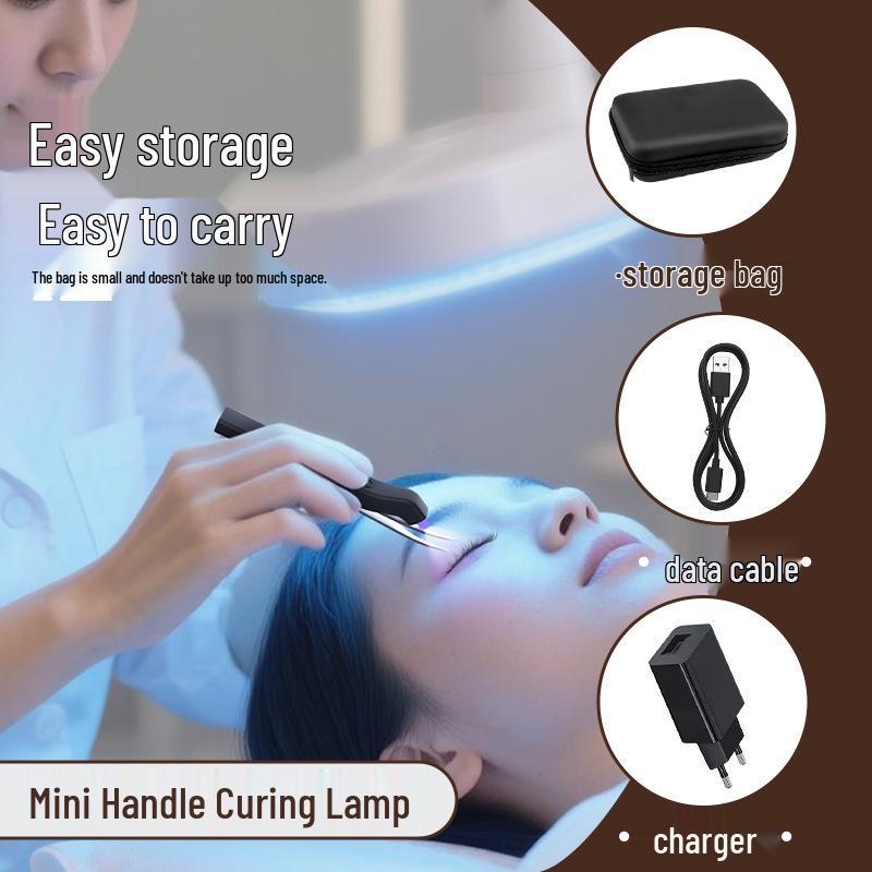 Eyelash Glue Curing UV Lamp - Quick-drying LED Light for Beauty Salons