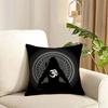 Lord Shiva Hindu God Buddha Cushion Cover Reversible Plush Pillow Cover Soft Fluffy Home Decor for Sofa Bedroom