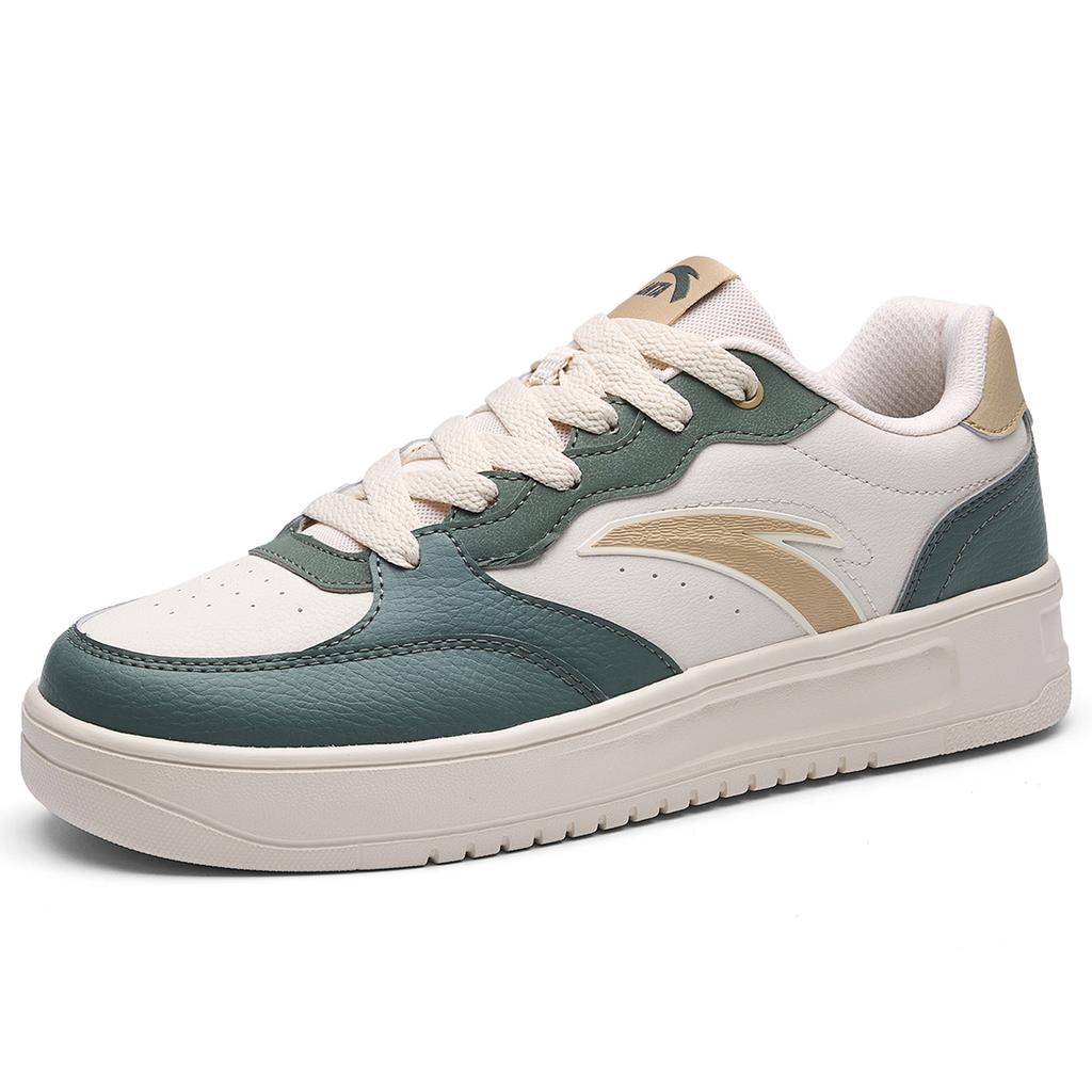 Anta Casual Simple Trendy Versatile Lightweight Slip-Resistant Low-Top Skate Shoes Men sneakers Green Khaki 912628016Q-4