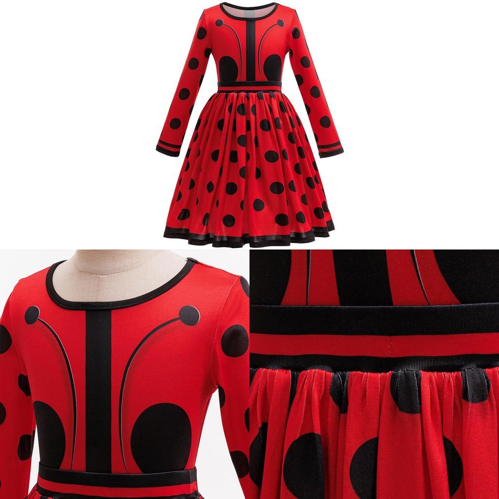 Miraculous: Tales Of Ladybug And Cat Noir Kids Halloween Costume Dress For Party And Cosplay Fun
