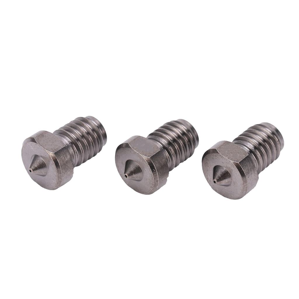 3Pcs 3D Printer Nozzles TT3D Hardened Steel 1.75mm Filament 50 Degree Hardness Accessories0.3mm