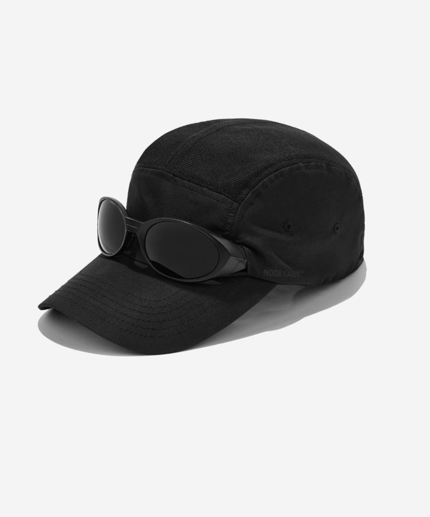 NODE LABS Dev:5 Sunglasses Cut Mesh Ball Cap_Black
