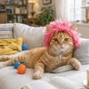 Universal Funny Pet Cat Wigs Cartoon Polyester Cat Headdress Elastic Band Adjustable Dog Hairpiece Pet Supplies
