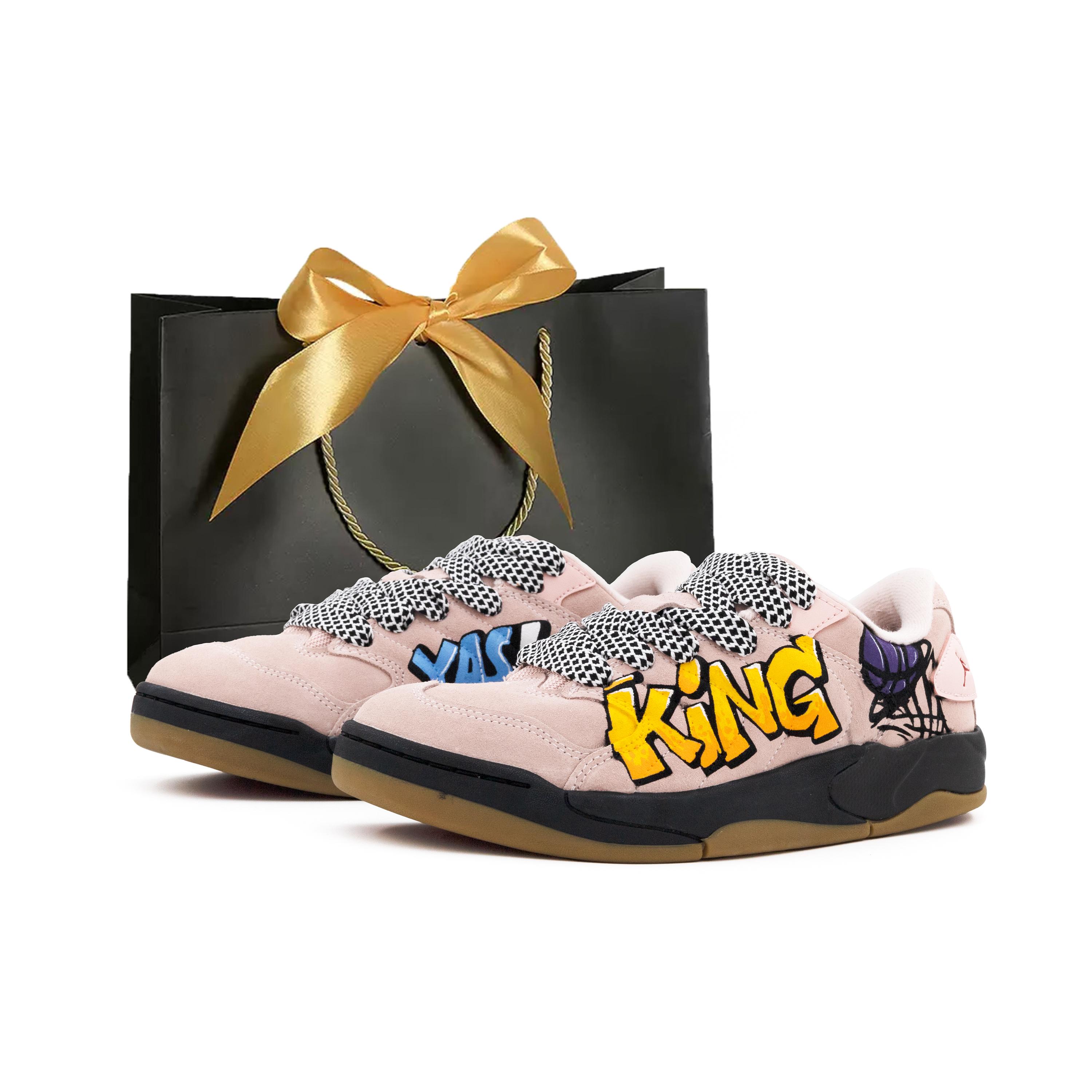 Jordan Session Abrasion Resistant Abrasion Resistant Low top Skateboard Shoes Men s Pink IB3731-600(team-BOX) 41