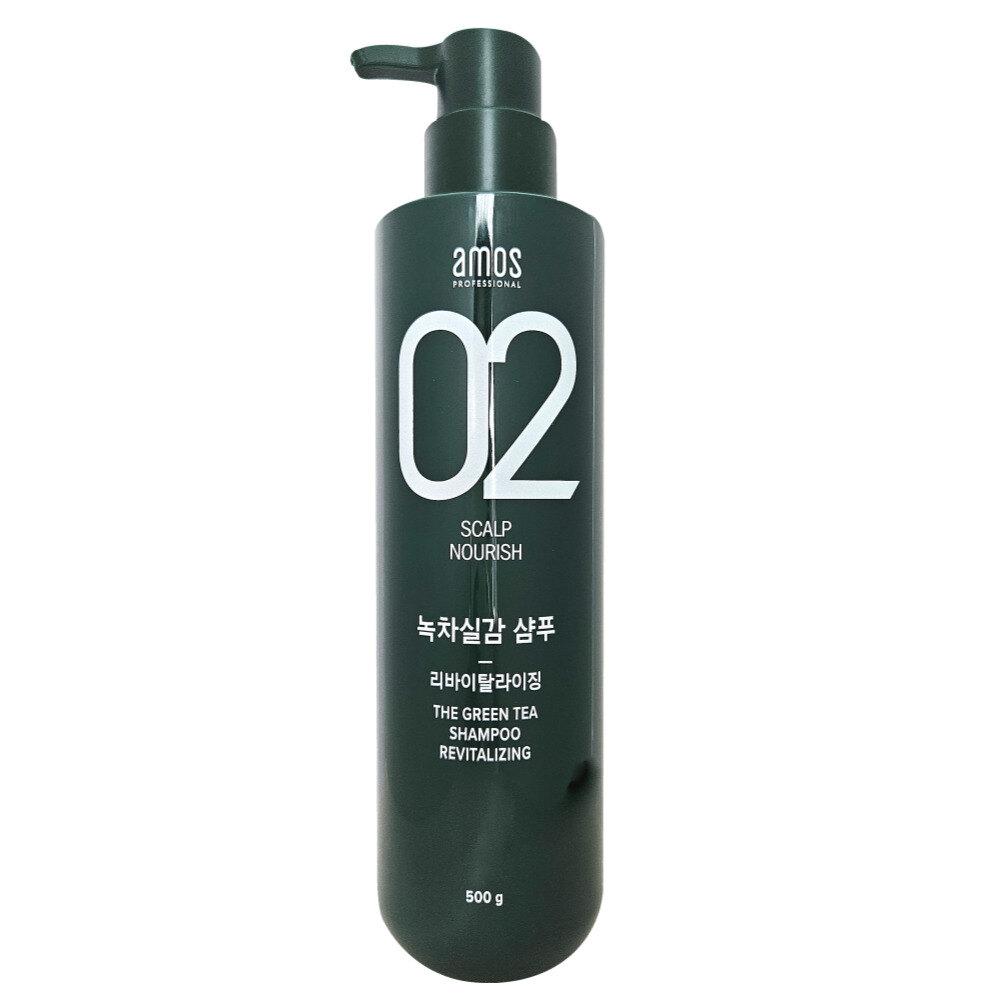 AMOS Green Tea Revitalizing Shampoo 500g (1 bottle)