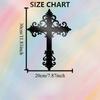 Modern Abstract Cross Metal Wall Art Sculpture Durable Home Office Decor Gift
